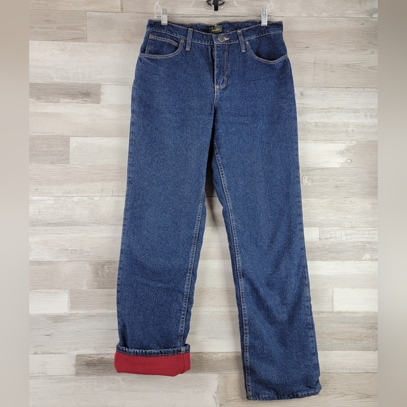 Vintage Cabela's Fleece Lined Straight-leg Jeans Women's Size 8 (more like a 6) - Picture 9 of 14